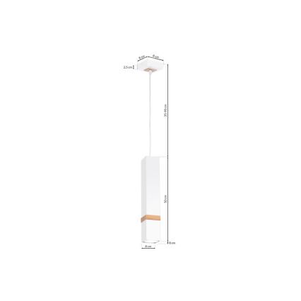 Suspension avec fil VIDAR 1xGU10/25W/230V blanc