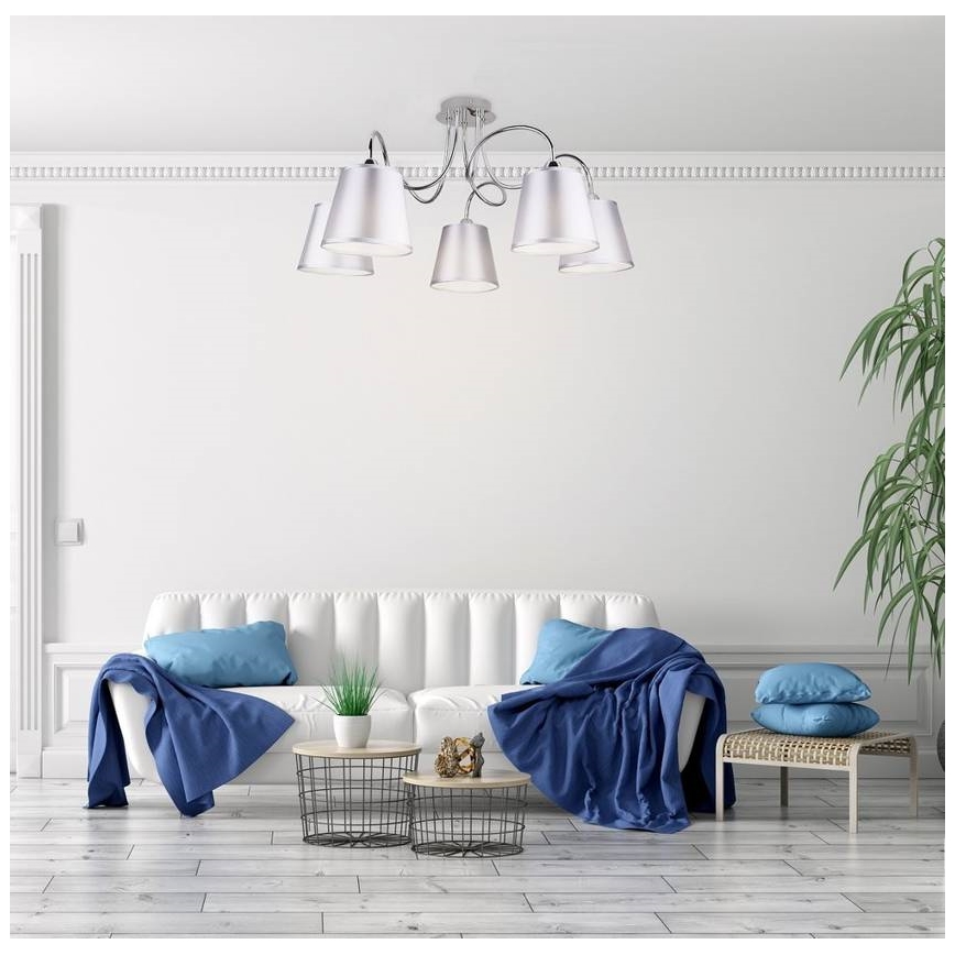 Suspension avec tige LUK 5xE14/40W/230V