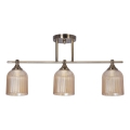 Suspension-barre 3xE14/60W/230V laiton