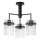 Suspension-barre 3xE27/60W/230V noir/transparent