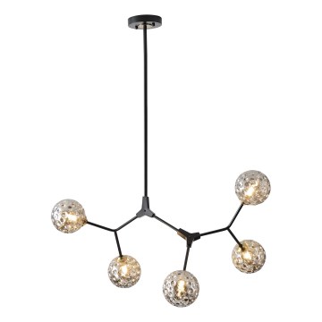 Suspension-barre 5xG9/15W/230V gris