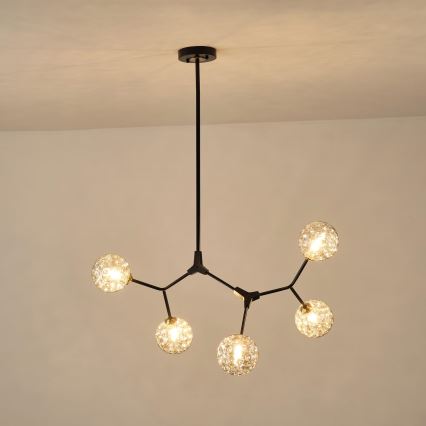 Suspension-barre 5xG9/15W/230V gris