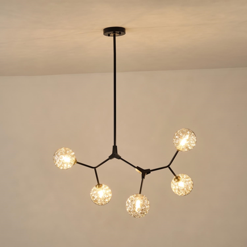 Suspension-barre 5xG9/15W/230V gris