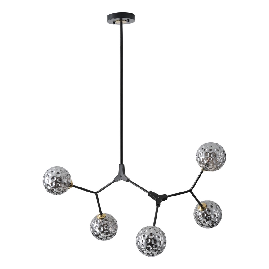 Suspension-barre 5xG9/15W/230V gris