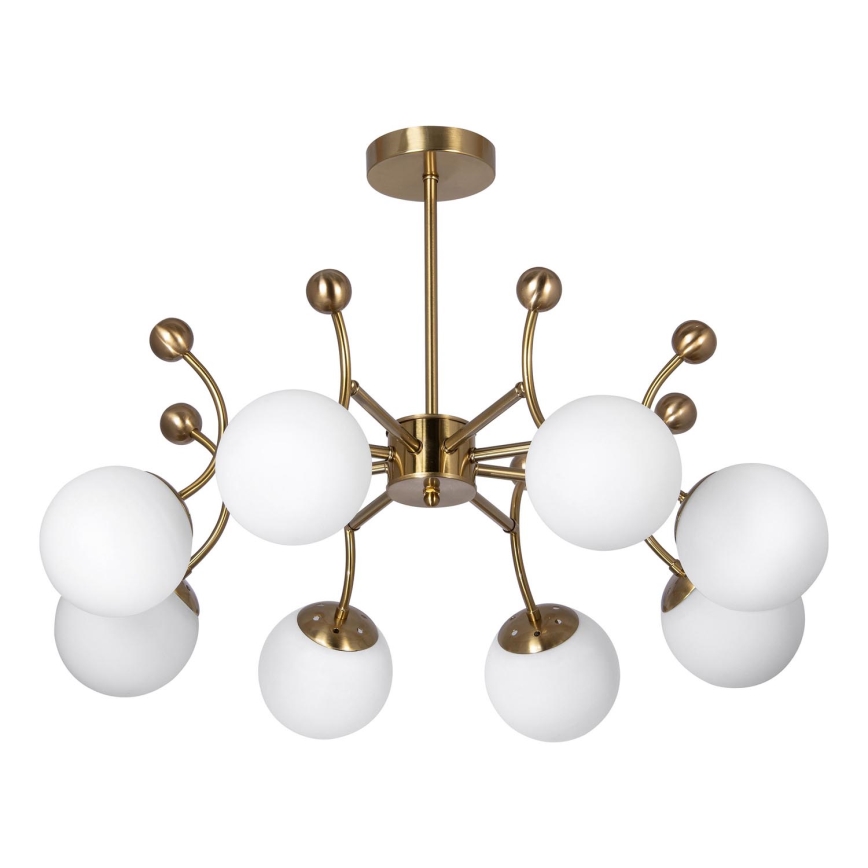 Suspension-barre 8xE27/60W/230V doré