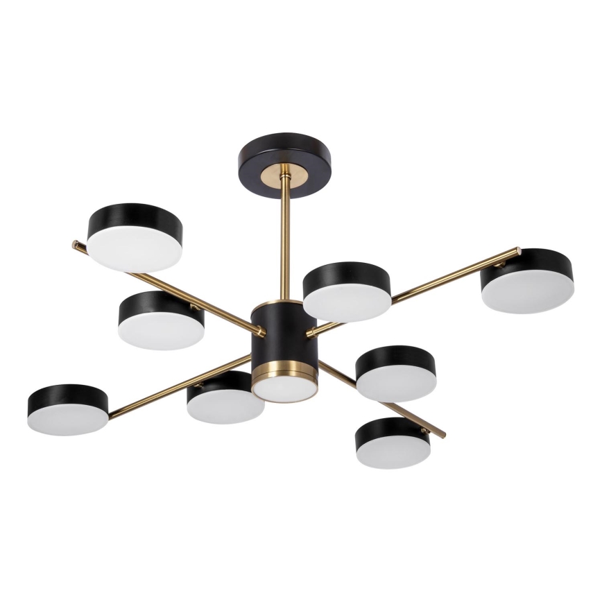 Suspension-barre 8xLED/7W/230V + LED/6W 3000-6000K d. 77 cm doré/noir