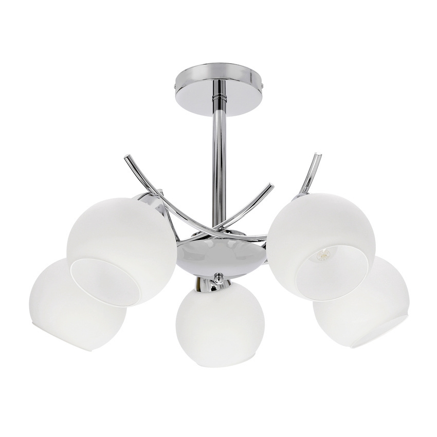 Suspension-barre AMOS 5xE27/40W/230V chrome brillant