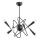 Suspension-barre APPER 6xE14/10W/230V noir