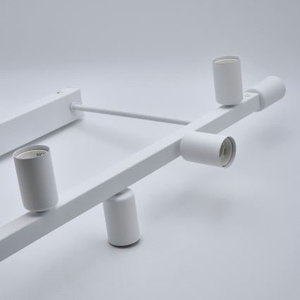 Suspension-barre ASTRID 8xE27/60W/230V blanc