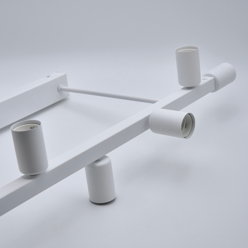 Suspension-barre ASTRID 8xE27/60W/230V blanc
