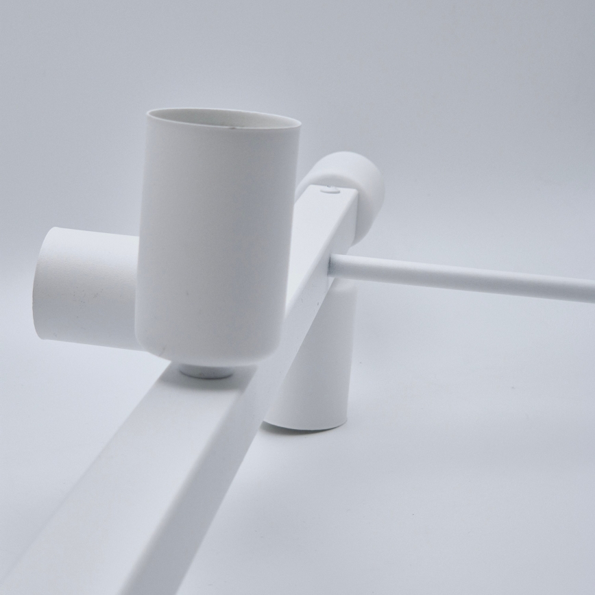 Suspension-barre ASTRID 8xE27/60W/230V blanc