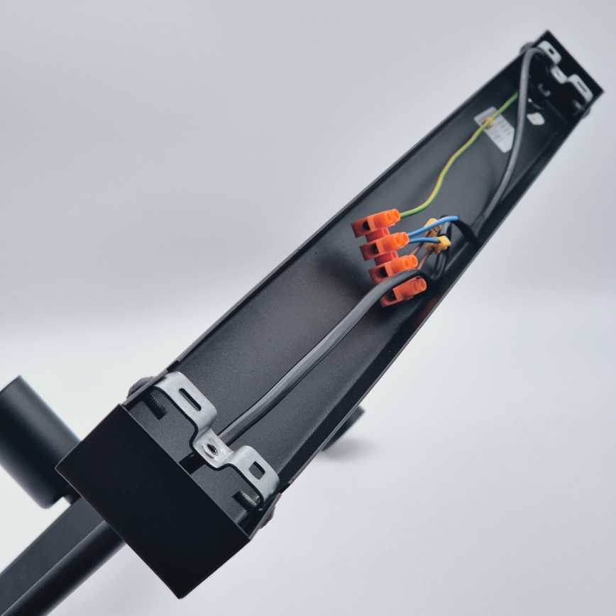 Suspension-barre ASTRID 8xE27/60W/230V noir