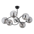 Suspension-barre AURORA 6xE14/10W/230V noir/chrome brillant