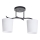 Suspension-barre ESNYR 2xE27/40W/230V noir/blanc