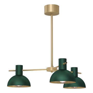 Suspension-barre ESTATE MINI 3xE27/15W/230V vert