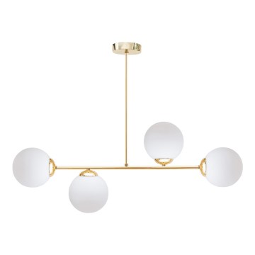 Suspension-barre FIRA 4xE27/60W/230V doré