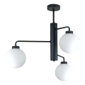 Suspension-barre FLEX 3xE27/60W/230V noir/blanc