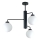 Suspension-barre FLEX 3xE27/60W/230V noir/blanc
