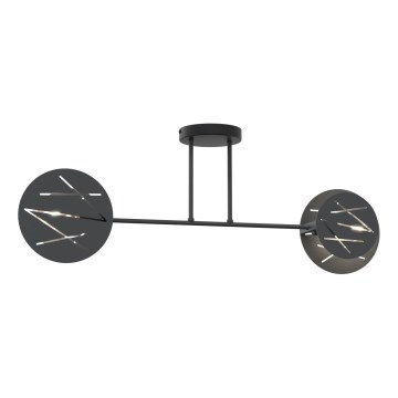 Suspension-barre FRICK 2xE27/15W/230V noir