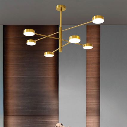 Suspension-barre LED/30W/230V 3000K doré