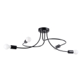 Suspension-barre LEVAR 4xE27/15W/230V noir