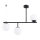 Suspension-barre LUNA 3xE14/10W/230V noir