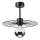 Suspension-barre MONTANA 1xE27/15W/230V d. 30 cm noir