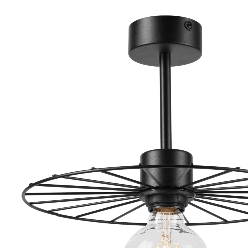 Suspension-barre MONTANA 1xE27/15W/230V d. 30 cm noir