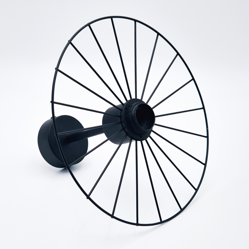 Suspension-barre MONTANA 1xE27/15W/230V d. 30 cm noir