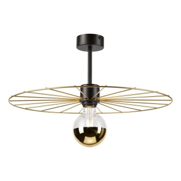 Suspension-barre MONTANA 1xE27/15W/230V d. 45 cm doré/noir