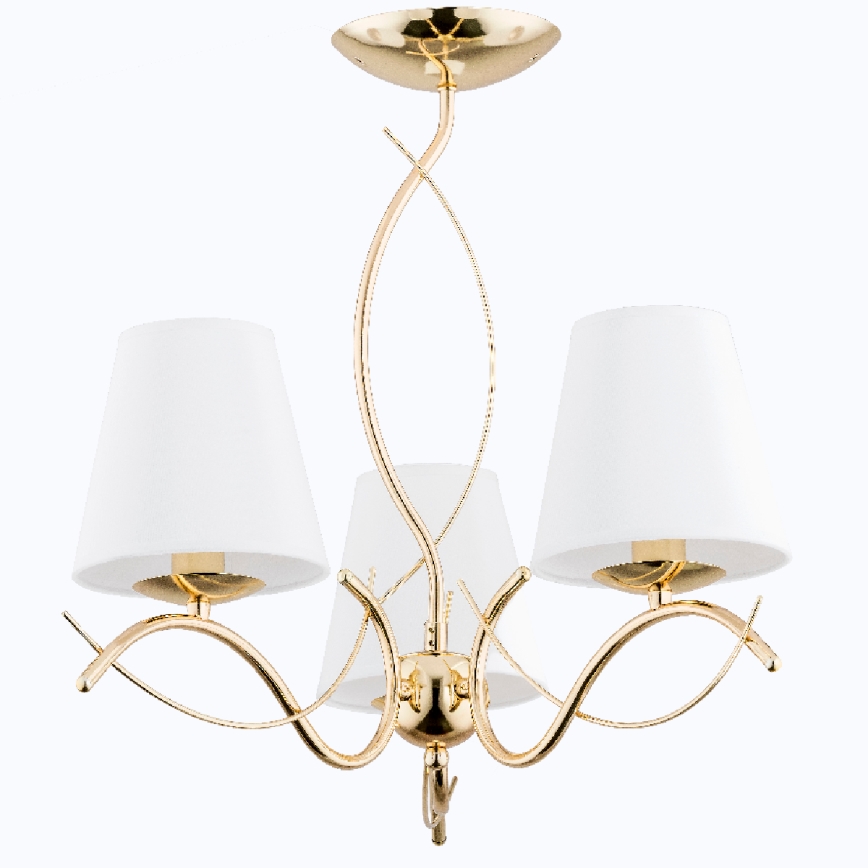 Suspension-barre MONZA 3xE14/10W/230V doré