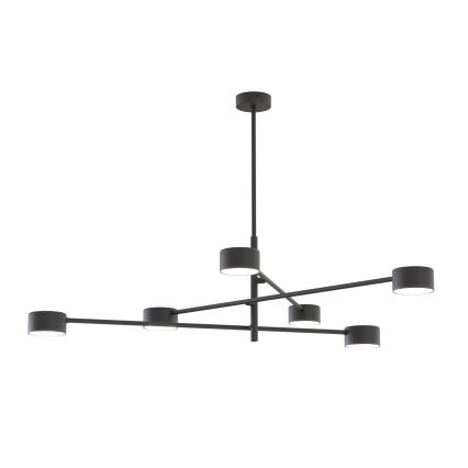 Suspension-barre NATSU 6xGX53/12W/230V noir