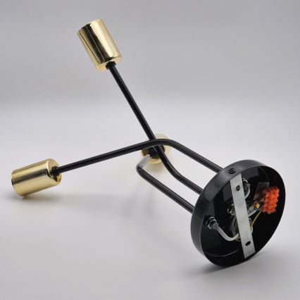 Suspension-barre PRIYA 3xE27/15W/230V noir
