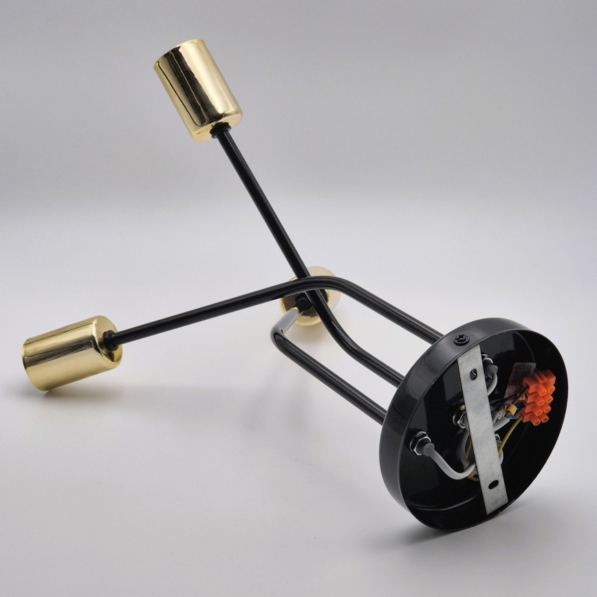 Suspension-barre PRIYA 3xE27/15W/230V noir