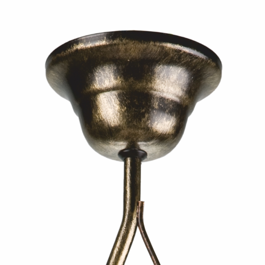 Suspension-barre RETRO 1xE27/60W/230V noir patiné