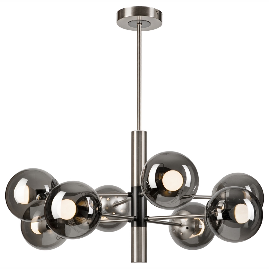 Suspension-barre ROLLO 8xE14/5W/230V chrome mat/fumé