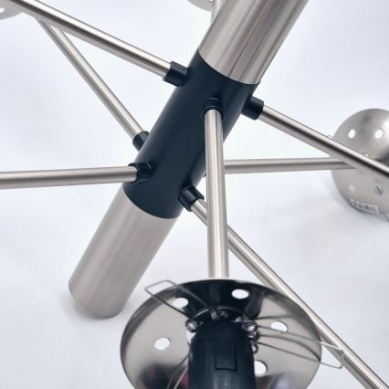 Suspension-barre ROLLO 8xE14/5W/230V chrome mat/fumé