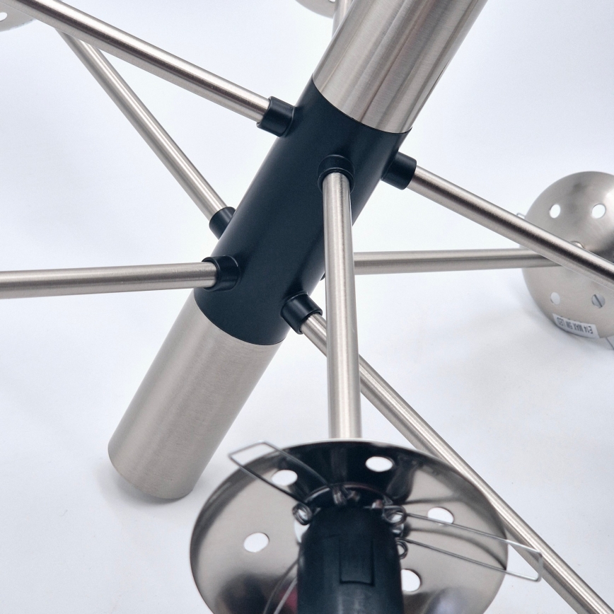 Suspension-barre ROLLO 8xE14/5W/230V chrome mat/fumé