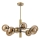 Suspension-barre ROLLO 8xE14/5W/230V doré/fumé beige