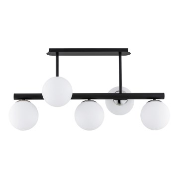 Suspension-barre TUKANE 5xE14/10W/230V noir