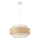 Suspension BOHO sur câble 1xE27/60W/230V Ø 40 cm jute/crème