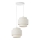 Suspension BOHO sur câble 2xE27/60W/230V blanche