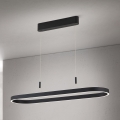 Suspension CARRARA sur câble LED/80W/230V 2700/3000/4000K noire