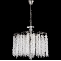 Suspension chaîne 6xE14/60W/230V d. 46 cm chrome brillant