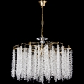 Suspension chaîne 7xE14/60W/230V d. 54 cm doré