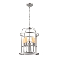 Suspension chaîne CONSTANTINE 5xE27/60W/230V chrome mat