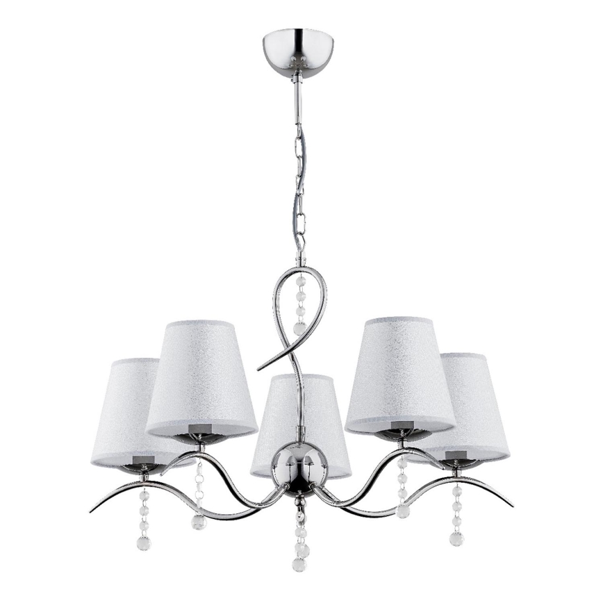 Suspension chaîne DIVA 5xE14/10W/230V chrome brillant
