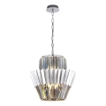 Suspension chaîne DONNA 9xE14/40W/230V d. 45 cm chrome mat
