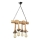 Suspension chaîne KOS 4xE27/60W/230V hêtre