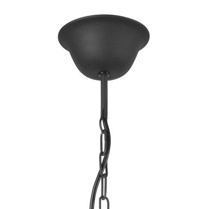 Suspension chaîne LUCY 3xE14/60W/230V noir